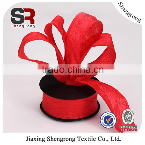 2015 Factory High Quality Wholesale satin ribbon used as gift packaging