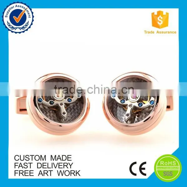 2016 Top Selling Tourbillon Movement Cufflinks For Men photo-2