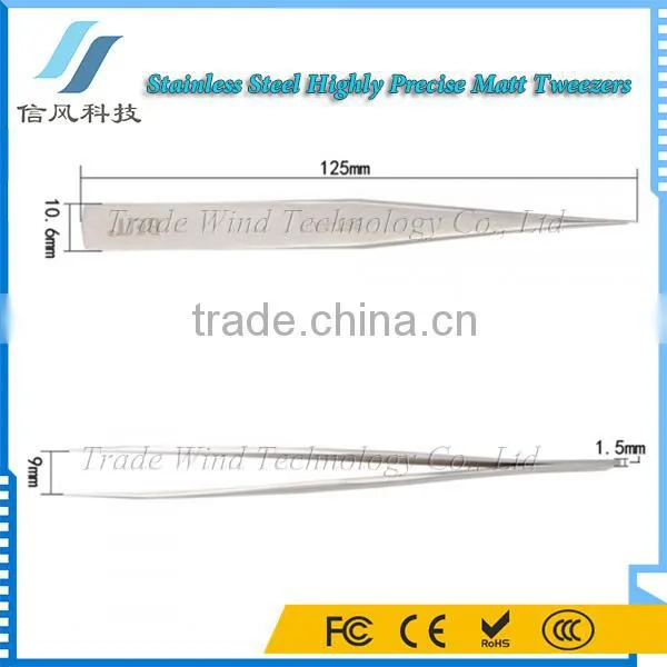 BST-AA Highly Precise Stainless Steel Pointed Eyebrow Tweezers photo-3