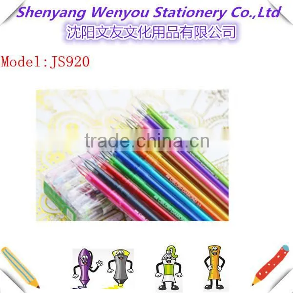 12 Colour Gel Pen Set Diamond Glitter Gel Ink Pen for School Student photo-2