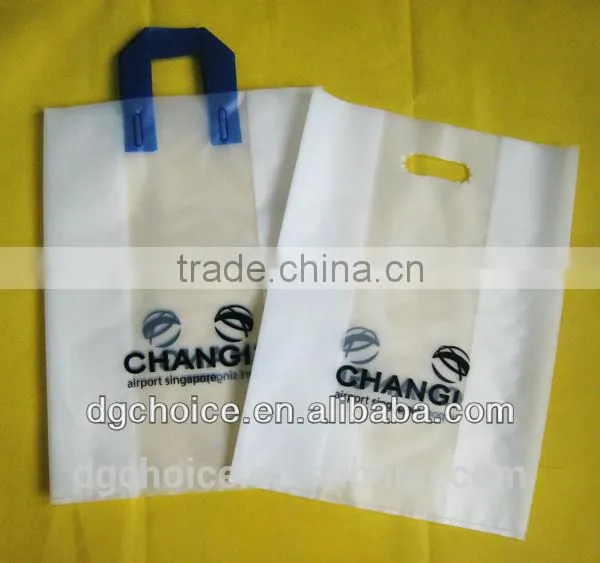 Free Samples Loop Handle Bag Clear Plastic Bags With Shoulder Strap photo-3