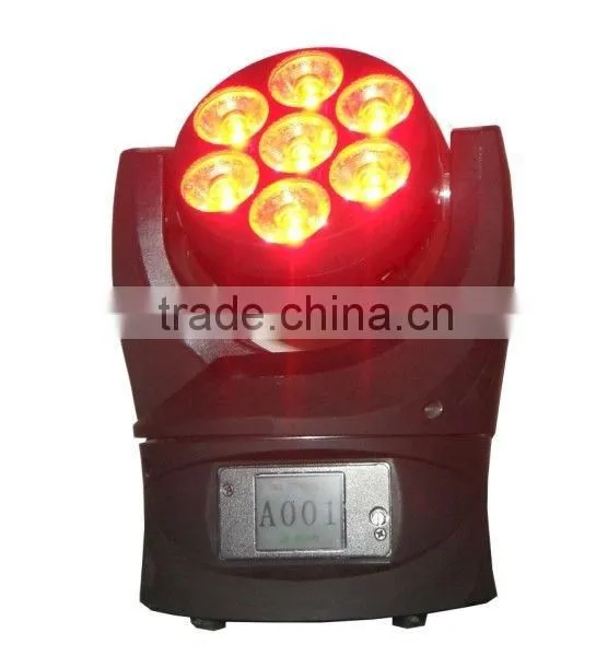 7pcs 12w 4in1 Mini Moving Head Led DJ Light photo-4