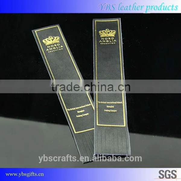 Customized Factory Non-magnetic Printing PU Leather Bookmark With Tassel photo-4