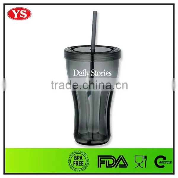 16oz Customized Plastic Soda Cups With Lid and Straw photo-4