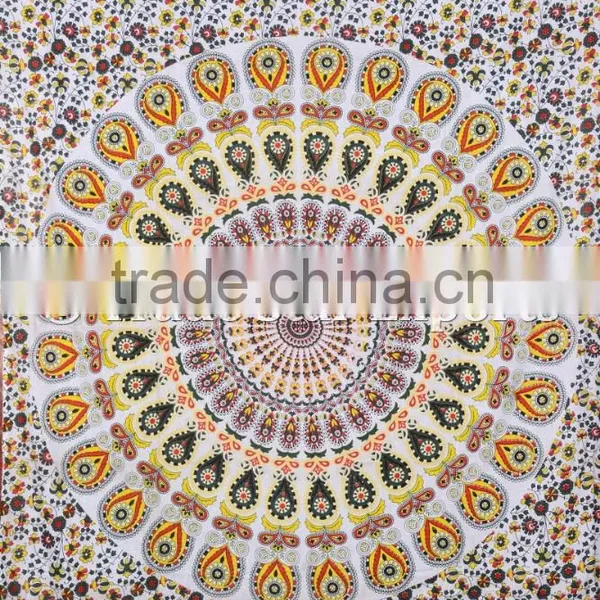 Ethnic Wall Hangings Indian Mandala Hippie Bohemian Wall Decoraiton Cotton Tapestry photo-5