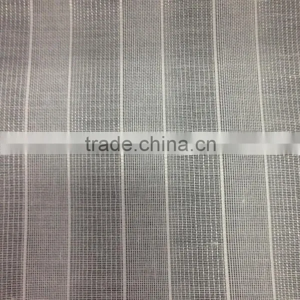 2015 New Product 280cm Width 100% Polyester Striped Gauze Curtain Fabric photo-2