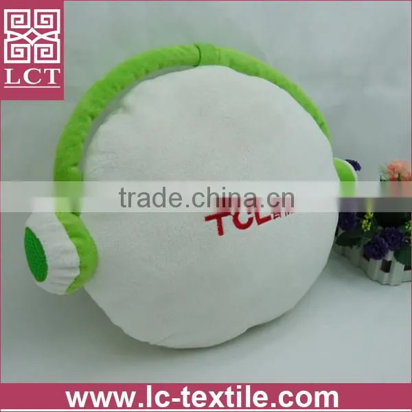 Supply Unique Design Made of 100% Soft Plush Fabric Decorative Hugging Music Cushion With Embroidery for Promotion(LCTP0162)