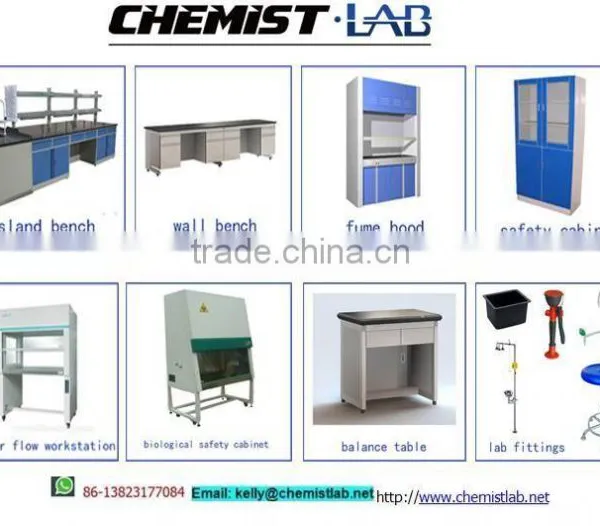 Wall Mounte All Steel Lab Side Table With Sink & Full Height Drawers in Chemistry Laboratory photo-3