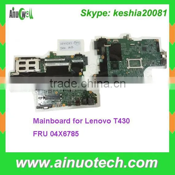 100% Brand New Laptop Mainboard for Lenovo T430 Laptop Motherboard FRU 04X6785 System Board CPU I7-3520UMA