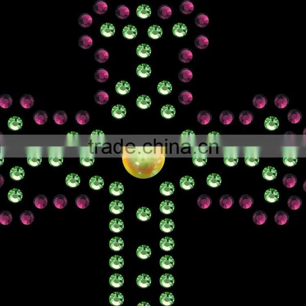 T14050018 Wholesale Cross Hot Fix Rhinestone Motif photo-2