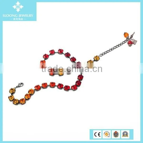 New Charms Fashionable Austria Crystal Silver Chain Necklace photo-4
