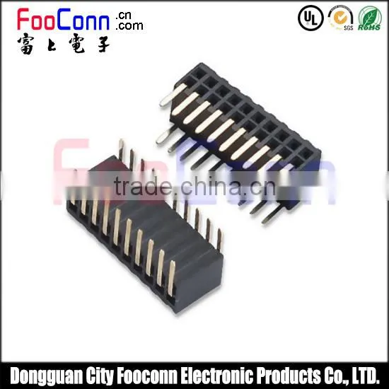 2.54mm Female Header Dual Row Straight&right Angle photo-2