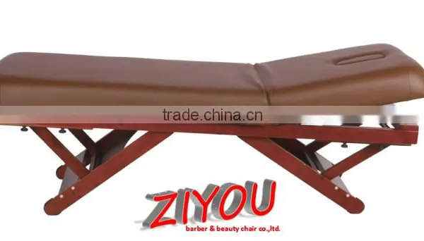 Solid Wood Legs Portable Facial Bed With Heigh Density Sponge