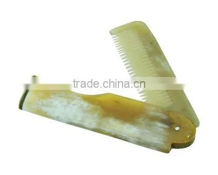 Buffalo and ox Horn Comb Black,brown Stylish and Latest Design With Folding for Cool Guys Indian Manufacturer and Supplier photo-2