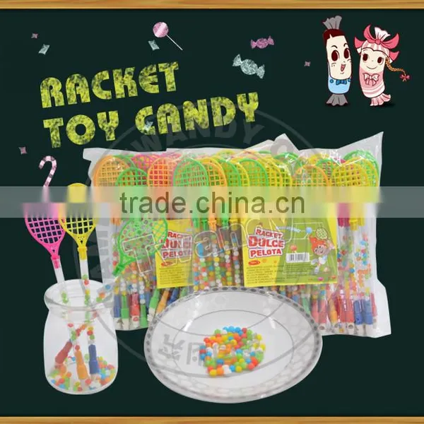 New Style Racket Dulce Pelota Toy Candy