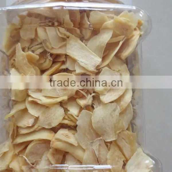 Chinese Hot Selling in 2015 HACCP HALAL High Quality Pure White Dry Garlic Slice With Root and Without Root photo-3