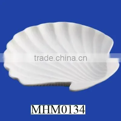 White shell bisque dishware