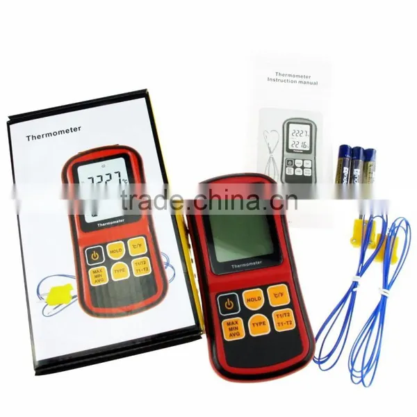 Digital Thermometer Dual Channel Temperature Meter Tester for K/J/T/E/R/S/N Thermocouple Large Display With Backlight photo-6
