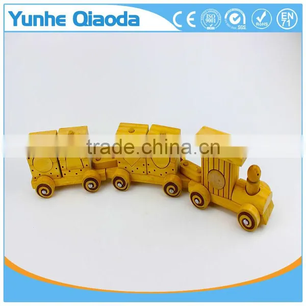 Colorful Wood Stocking Train Toys Geometrical Shape Blocks Education Gift photo-2