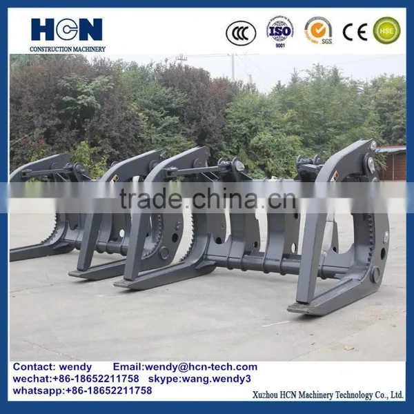 HCN BM06 LiuGong Wheel Loader Attachment Hydraulic Woods Grapple photo-3