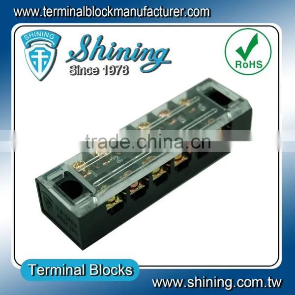 TB-3506 Panel Mounted M4 Screw 35A 6 Pin Barrier Cable Connector photo-5