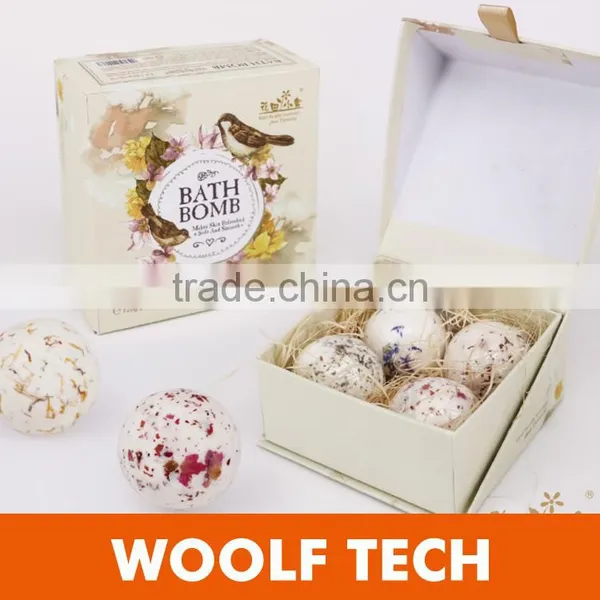 100% Handmade Luxury Moisturizing Fizzy Bath Bomb With Dried Petals photo-5