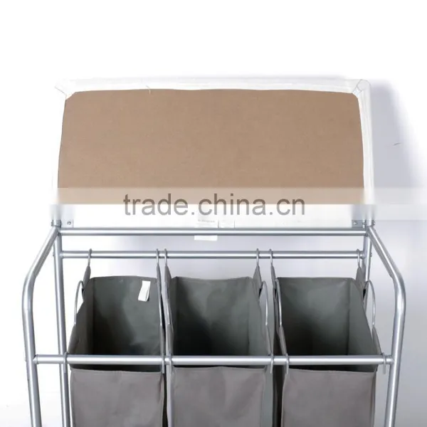 Vivinature 3 Bag Laundry Sorter With Folding Table photo-2
