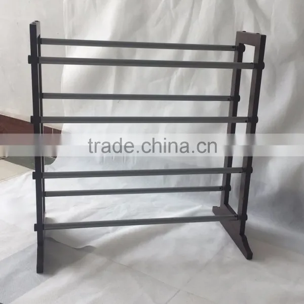 Solid Wood 4 Tier Expandable Length Shoe Rack for 100cm Length Shoes Storage Organizer photo-3