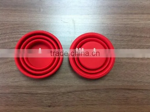 Silicone Foldable Coffee Cup Pill Box Collapsing Travel Drinking Cup photo-2