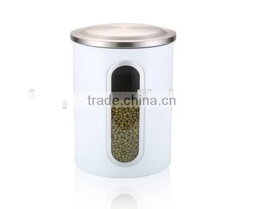 Multi-purpose White Stainless Steel Kitchen Storage Jar Set photo-3