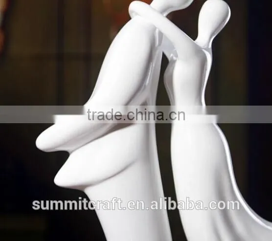 Wedding Gift Imitation Ceramic Unpainted Resin Figurines photo-2