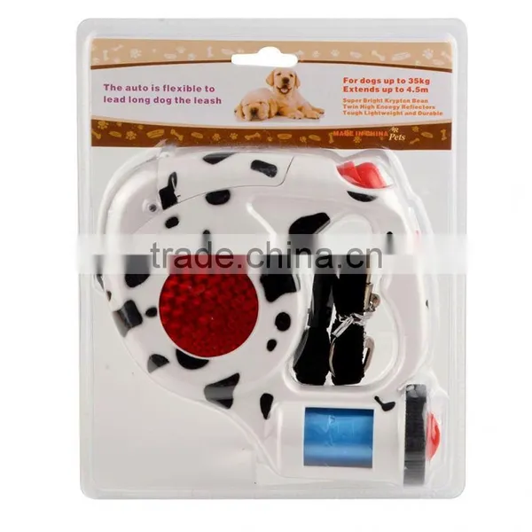 Cross Line Laser Level LED Night Walker Retractable Dog Leash photo-2