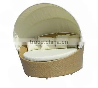 2016 Modern Rattan Hotel Furniture Daybed Sectional Sofa Bed photo-3