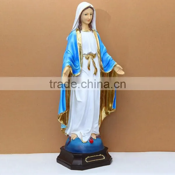 Catholic Elegance Resin Virgin Mary Baby Jesus Statues photo-3