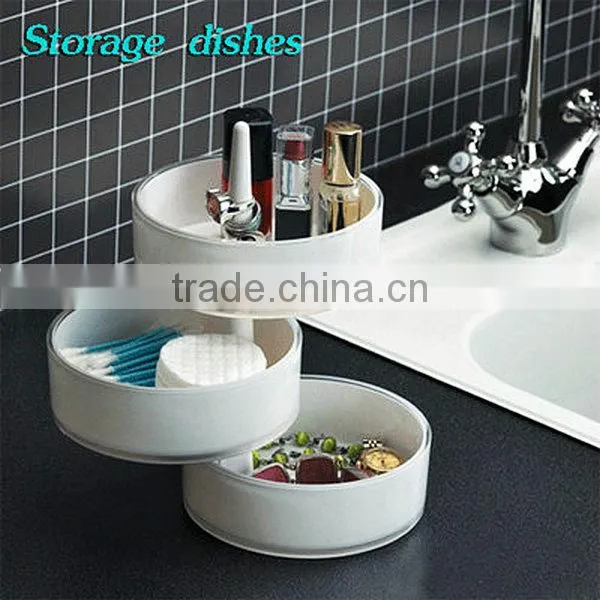 3 Tiers Acrylic Cosmetic Storage Dishes photo-3