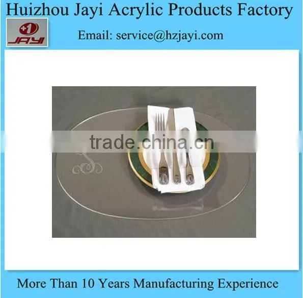 JYPM-002China Supplier Wholesale Acrylic Round Placemat/anti Slip Placemat/blank Placemat photo-2