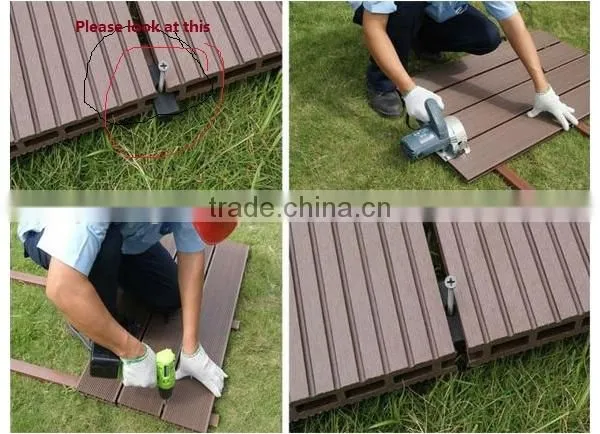 Wpc Hollow Outdoor Deck/wood Plastic Composite Board/plastic Skirting Board photo-5