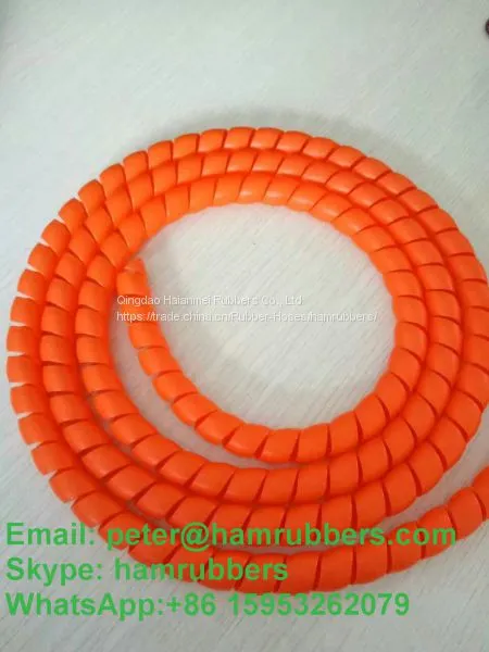 flat surface hydraulic hose protective sleeve