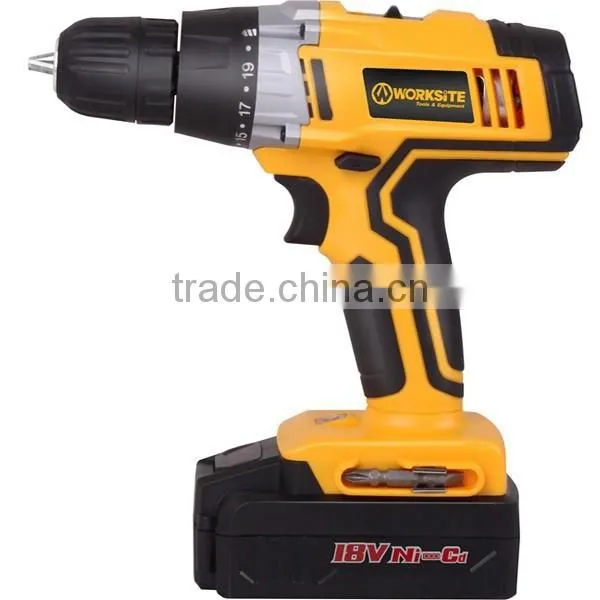 CD314 Worksite Brand 18V Ni-cd Battery Variable Speed Cordless Dril photo-5