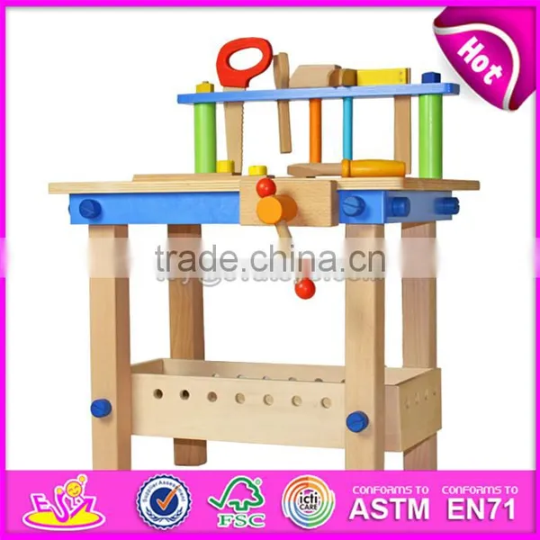 Best Educational Assemble Tools Wooden Toy Tool Bench for Children W03D043 photo-4