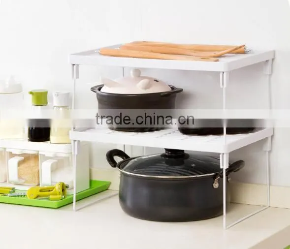 Foldable Plastic Table Storage Shelf Multipurpose Storage Racks photo-5