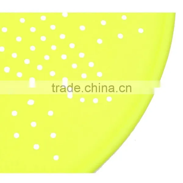 High Quality Silicone Rubber Flat Colored Colanders Decorative Colanders photo-5