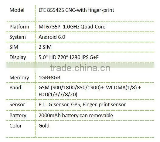 LTE8S5425 5.0" Super Slim High End Cheap Mobile Phone Wholesale photo-2