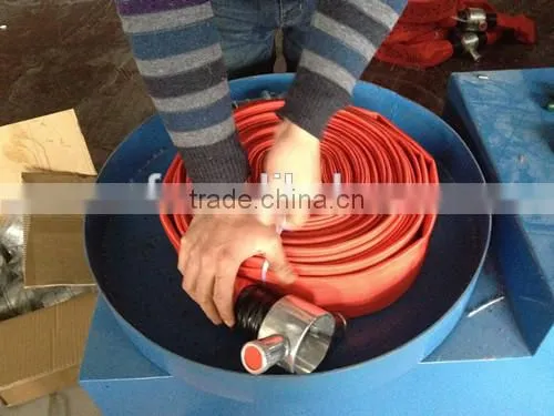 RED FIRE HOSE SYNTHETIC RUBBER LINING With Canvas photo-3