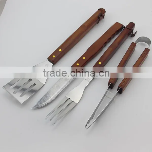 Stainless Steel BBQ Grilling Tool Set 4-Piece With Cutting Board photo-4
