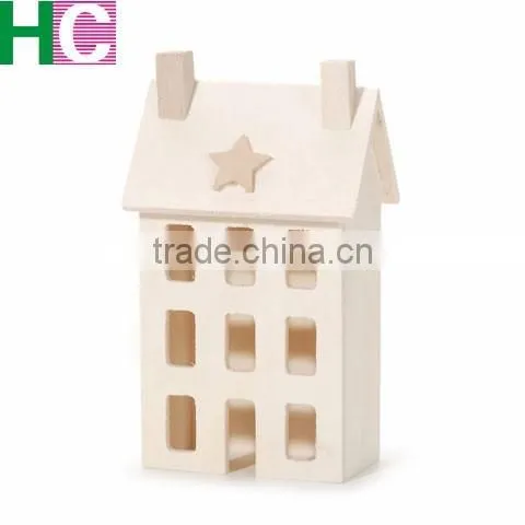 Wooden DIY House Sharped Toy photo-3