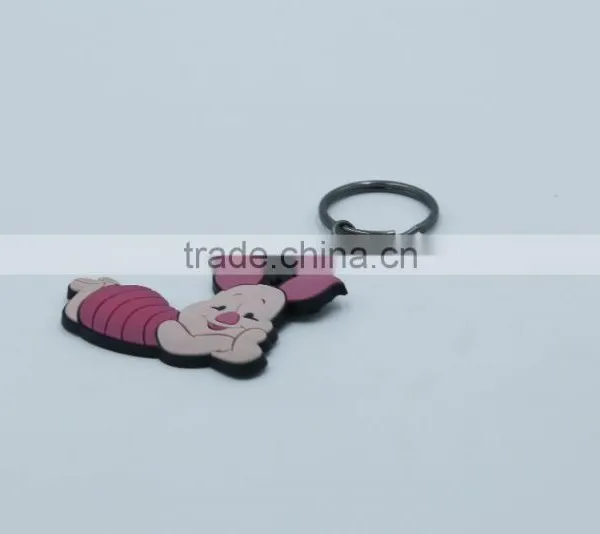 2017 Shenzhen Wholesaler Gift Small Soft Rubber Keyrings Silicone Keychain photo-6