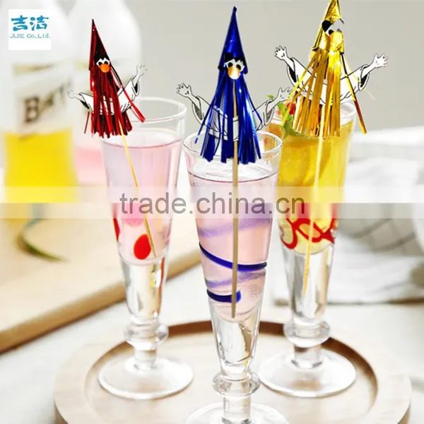 Wood Parasol Flag Decorations Party Supplies Food Picks photo-5