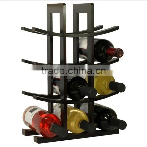 Hot Sale Eco-friendly Bamboo Wine Bottle Holder Bamboo Wine Rack photo-2
