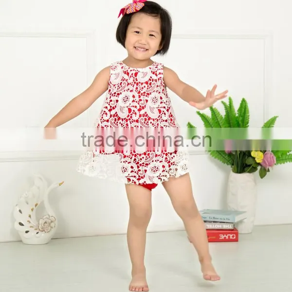 Wholesale Baby Girls Lace Cotton 2pcs Set Fashion Lace Set for Infant Girls photo-5